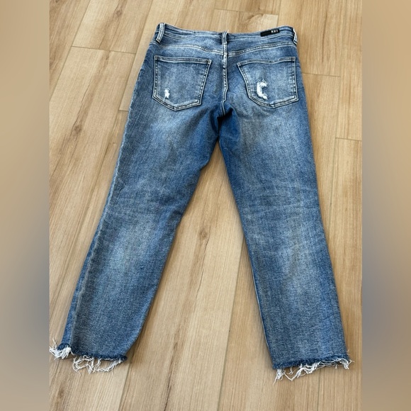 Kut from the Kloth Rachael Fab Ab Mom Jeans High Rise Distressed Raw Hem Sz 4 - Picture 11 of 13